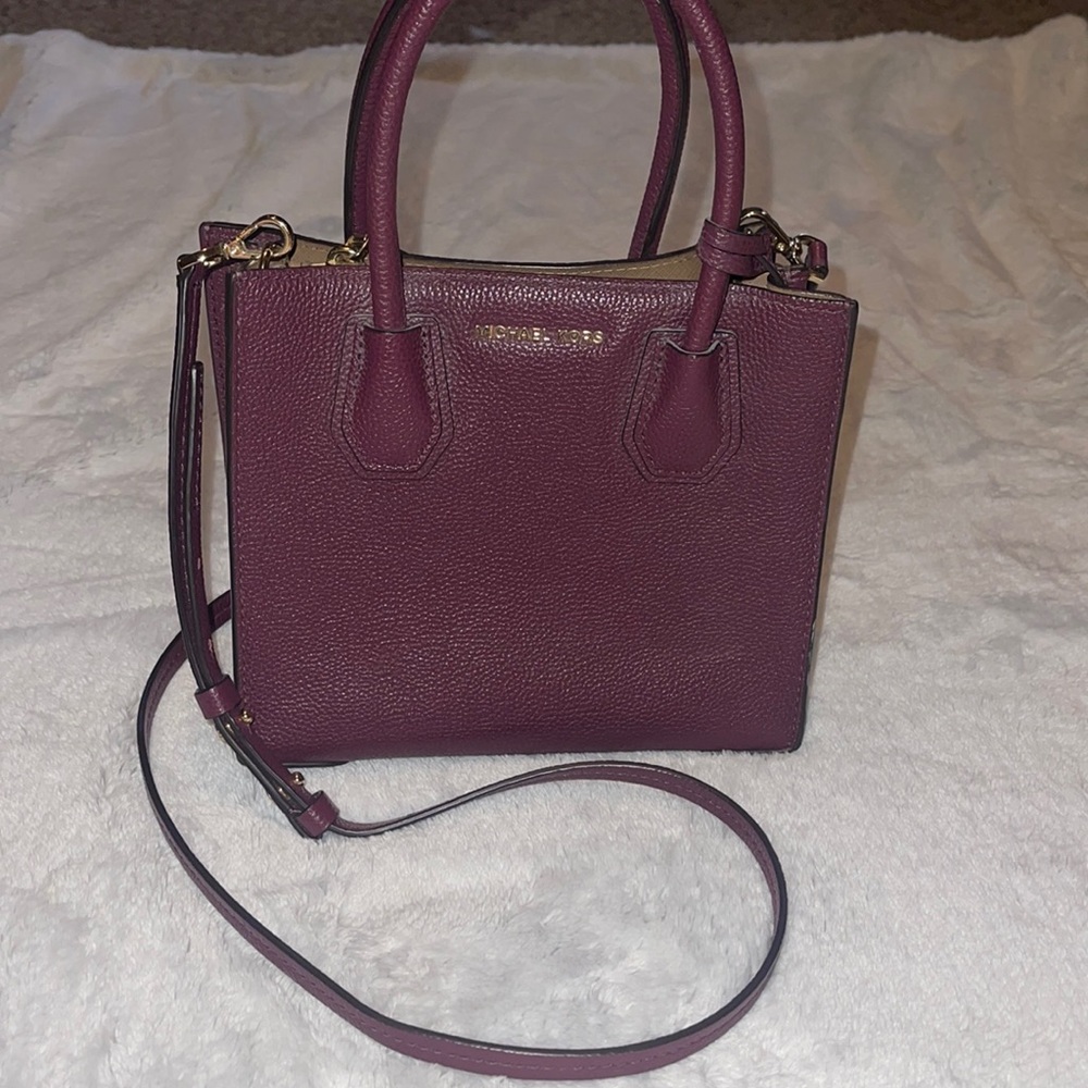 Burgundy Michael Kors Crossbody Purse